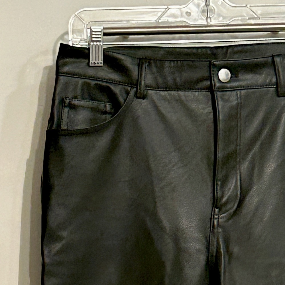 trendy black leather pants!!!